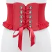 HOT Women Wide Waistband Female Elastic High Waist Bandages Girdle Belts for Coat Dress Feminin Ceinture Red Corset Belt_maomaolike.com