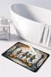 Mariachi Skeleton Band Spooky Halloween Memory Foam Kitchen Mat Machine Washable Anti-Fatigue Mat Cushion Comfort Bath Mat Or Kitchen Rug_maomaolike.com