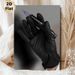 Tattoo Machine Themed Painting Poster, Moody Dark-toned Gloved Hand Holding Tattoo Tool Poster, Stylish Artistic Decor Ideal For Tattoo Studio And_maomaolike.com