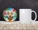 Lakeland Terrier Luau Large Sandstone Coasters Pack Of 4 Absorbent Round Coasters Decor Gifts For Men Or Women, 4 In, Multicolor_maomaolike.com