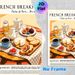 French Breakfast Painting Poster, Warm-toned Retro Style Gourmet Breakfast Spread Poster, Cozy Culinary-themed Decor, Ideal For Kitchen And Dining_maomaolike.com