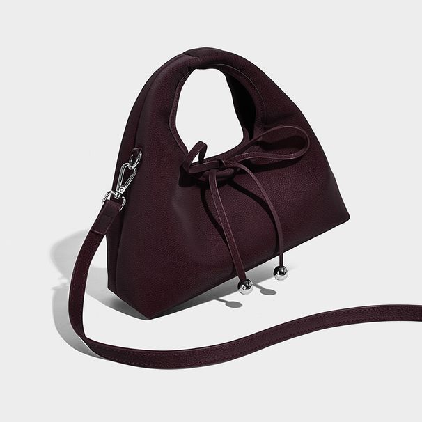 Niche Design Bowknot Handbag For Women Commuting Small Tote 2026 New Fashion Single Shoulder Crossbody Triangle Bag_maomaolike.com