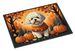 Bichon Frise Fall Doormat Front Door Mat Indoor Outdoor Rugs For Entryway, Non Slip Washable Low Pile, 24H X 36W_maomaolike.com