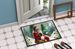 Mastiff And Santa Claus Doormat Front Door Mat Indoor Outdoor Rugs For Entryway, Non Slip Washable Low Pile, 24H X 36W_maomaolike.com