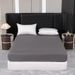 Solid Color Fitted Mattress Protector - Waterproof & Dustproof (Elastic Deep Pocket Hypoallergenic Breathable Fabric_maomaolike.com