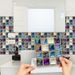Shangyi SP-C038 Floor Bathroom Kitchen Oil-Proof Wall Self-Adhesive Mosaic Tile Stickers Waterproof And Stain-Resistant_maomaolike.com