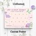 Dinosaur-themed Sleep Reward Chart Painting Poster, Pastel-toned Cute Dinosaur Illustration Poster, Practical Tool To Track Overnight Sleep Habits For_maomaolike.com