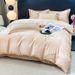 Summer Light Luxury Tencel Bedding Set Four-Piece Simple Solid Color Embroidered Duvet Cover Bed Sheet Factory Wholesale_maomaolike.com