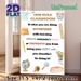 Classroom Rule Painting Poster, Soft Watercolor School Supplies Accented Poster, Promotes Positive Classroom Behavior, Suitable For Classroom Learning_maomaolike.com