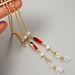 Unisex Gold plated metal copper glasses chain mask lanyard headset lanyard Glasses lanyard - long crystal pearl_maomaolike.com