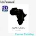 African Map Akwaaba Themed Painting Poster, Sleek Black Silhouette African Map With Sparkling Gold Accents Poster, Warm Welcoming Decor Suitable For_maomaolike.com