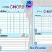 Weekly Chore Chart Painting Poster, Colorful Cartoon-style Chore Planner Poster, Functional Tracker To Organize Daily & Weekly Household Tasks For_maomaolike.com