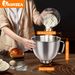IAGREEA Stainless Steel Mixing Bowl With Handle, Lightweight And Drop Resistant, Suitable For Kitchen Aet Of 4.5QT/5QT Kitchenaid Stand Mixers Models_maomaolike.com