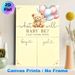 Gender Reveal Teddy Bear Painting Poster, Soft Watercolor Cute Bear & Balloons Poster, Ideal For Guest Gender Voting, Suitable For Gender Reveal_maomaolike.com