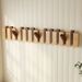 Piano Key Wall-Mounted Clothes Solid Wood No-Drill Coat Space-Saving Wall Hanging Entryway Door Storage Rack_maomaolike.com