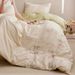 Wholesale Light Luxury French Style Embroidered Pure Girl's Heart Naked Sleep 100% Long-Staple Cotton Four-Piece Set_maomaolike.com