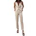 Women's new fashionable temperament simple vest suit long suit pants_maomaolike.com