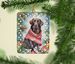 Chocolate Labrador Retriever Christmas Porcelain Ornament Christmas Tree Hanging Decorations For Home Christmas Holiday, Rectangle, Gift, Multicolor_maomaolike.com