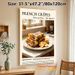 French Crêpes Painting Poster, Warm-toned Cozy Kitchen Food Scene Poster, Delightful Culinary-themed Decor Ideal For Kitchen And Dining Area_maomaolike.com