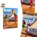 Iran Vintage Travel Painting Poster, Vibrant Retro-style Poster, Nostalgic Design With Iconic Landmark, Classic Car And Cheerful Figures, Ideal For_maomaolike.com