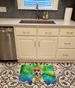 Weimaraner Hippie Dawg Memory Foam Kitchen Mat Machine Washable Anti-Fatigue Mat Cushion Comfort Bath Mat Or Kitchen Rug_maomaolike.com