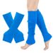 Unisex Glove leg set Knitted wool gloves warm leg warmers Boot sets fluorescent color stocking socks_maomaolike.com