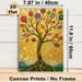 Colorful Tree Of Life Painting Poster, Vibrant Mosaic-style Whimsical Tree Poster, Eye-catching Decorative Artwork Ideal For Living Room, Bedroom And_maomaolike.com