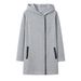 Women's Clothing fashion side zipper plus velvet coat hooded jacket sweatshirt women_maomaolike.com