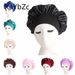 Hot Sale Newly Women's Satin Solid Sleeping Hat Night Hair Care Bonnet Nightcap For Women Men Unisex Cap_maomaolike.com