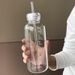 Soy Takeaway Microwave Heating Bottle Portable Glass Coffee Double Lid Time Scale Milk Cup_maomaolike.com