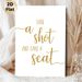 Witty Quote Typography Painting Poster, Elegant Gold Script Lettering Poster, Humorous Quote Design Ideal For Home Bar, Dining Space Decor_maomaolike.com