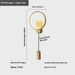 Copper Wall Light Luxury Bedroom Bedside Lamp_maomaolike.com