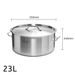 SOGA Stock Pot 23L Top Grade Thick Stainless Steel Stockpot 18/10_maomaolike.com