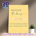 Baby Shower "Measure The Bump" Painting Poster, Soft Yellow Elegant Typographic Poster With Printed Ribbon, Fun Interactive Game Sign Ideal For Baby_maomaolike.com