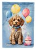Cockapoo Happy Birthday Garden Flag Mailbox Flag Decorative Yard Flag Banner Outside Patio Artwork Yard Flower Beds, Garden Size, Multicolor_maomaolike.com
