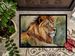 Lion Doormat Front Door Mat Indoor Outdoor Rugs For Entryway, Non Slip Washable Low Pile, 24H X 36W_maomaolike.com