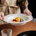 Italian Pasta Food Soup Straw Hat French Style Plating High-end Ceramic Plate Western Tableware_maomaolike.com