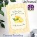 Lemon Themed Inspirational Quote Painting Poster, Soft Watercolor Lemon & Typography Poster, Warm Uplifting Decor Piece Suitable For Kitchen, Dining_maomaolike.com