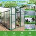 Newly Marketed Gain Height Windproofaluminum Greenhouse 6x10 FT Polycarbonate Greenhouse Raised Base And Anchor Aluminum Heavy Duty Walk-in Greenhouses For Outdoor Backyard In All Season_maomaolike.com