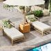 2-in-1 Outdoor Side Table With Storage Acacia Wood Slatted Coffee Table Square/Round Slatted End Storage Box As Side Table And Storage Box Reinforced Crossbars And Protective Foot Pads_maomaolike.com
