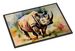 Rhinoceros Doormat Front Door Mat Indoor Outdoor Rugs For Entryway, Non Slip Washable Low Pile, 24H X 36W_maomaolike.com