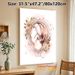 Fetus & Floral Themed Painting Poster, Soft Watercolor Style Delicate Fetus-in-Womb With Muted Roses Poster, Warm Gentle Artwork Ideal For Bedroom_maomaolike.com