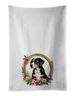 Entlebucher Mountain Dog And Flowers Kitchen Towel Set Of 2 White Dish Towels Decorative Bathroom Hand Towel For Hand, Face, Hair, Yoga, Tea, Dishcloth, 19 X 28", White_maomaolike.com