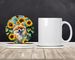 Pomeranian In Sunflowers Large Sandstone Coasters Pack Of 4 Absorbent Round Coasters Decor Gifts For Men Or Women, 4 In, Multicolor_maomaolike.com