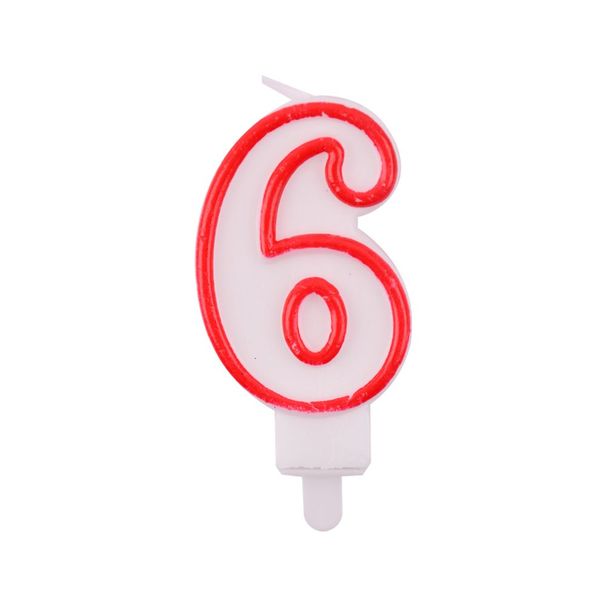 Number 6 Birthday Candle 3D Number Happy Birthday Cake Candles For Birthday Party Wedding Decoration Reunions Theme Party 7cm 24pcs_maomaolike.com