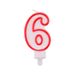 Number 6 Birthday Candle 3D Number Happy Birthday Cake Candles For Birthday Party Wedding Decoration Reunions Theme Party 7cm 24pcs_maomaolike.com