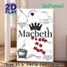 Macbeth Themed Painting Poster, Dark Gothic Literary Art Poster, Showcases Iconic Quotes & Symbolic Elements, Ideal For Study And Literary_maomaolike.com