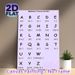 Alphabet Pronunciation Painting Poster, Soft Purple Minimalist Clear Alphabet Phonetic Guide Poster, Practical For English Pronunciation Learning_maomaolike.com