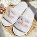Bride & Bridesmaid, Wedding Guests Home Slip On Shoes Bridal Party Slippers Open-toe With Golden, Mint Green And Pink_maomaolike.com