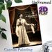 Oum Koulsoum Themed Painting Poster, Vintage Sepia-toned Stage Performance Poster, Captivating Iconic Vocal Artist Decor Idea For Home, Music Studio_maomaolike.com